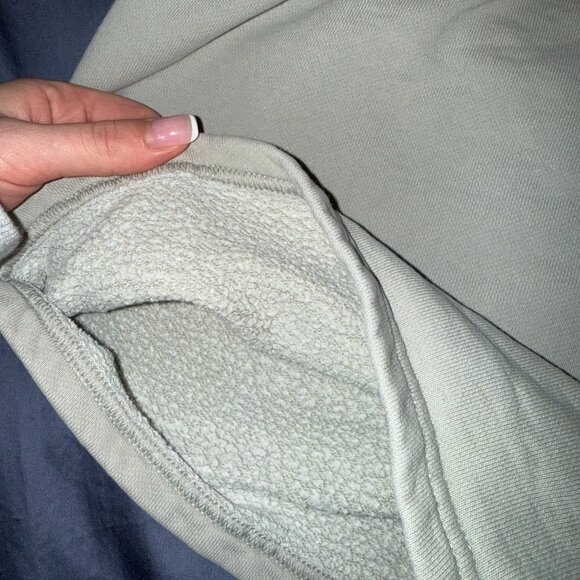 Aritzia TNA Cozy Fleece Mini Short XS Sage Green Soft Lounge Shorts - Picture 2 of 4